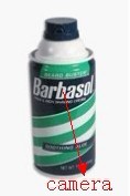 Wholesale Shaving Cream Hidden waterproof pinhole Spy Camera DVR 1280*720 8GB